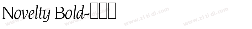 Novelty Bold字体转换
